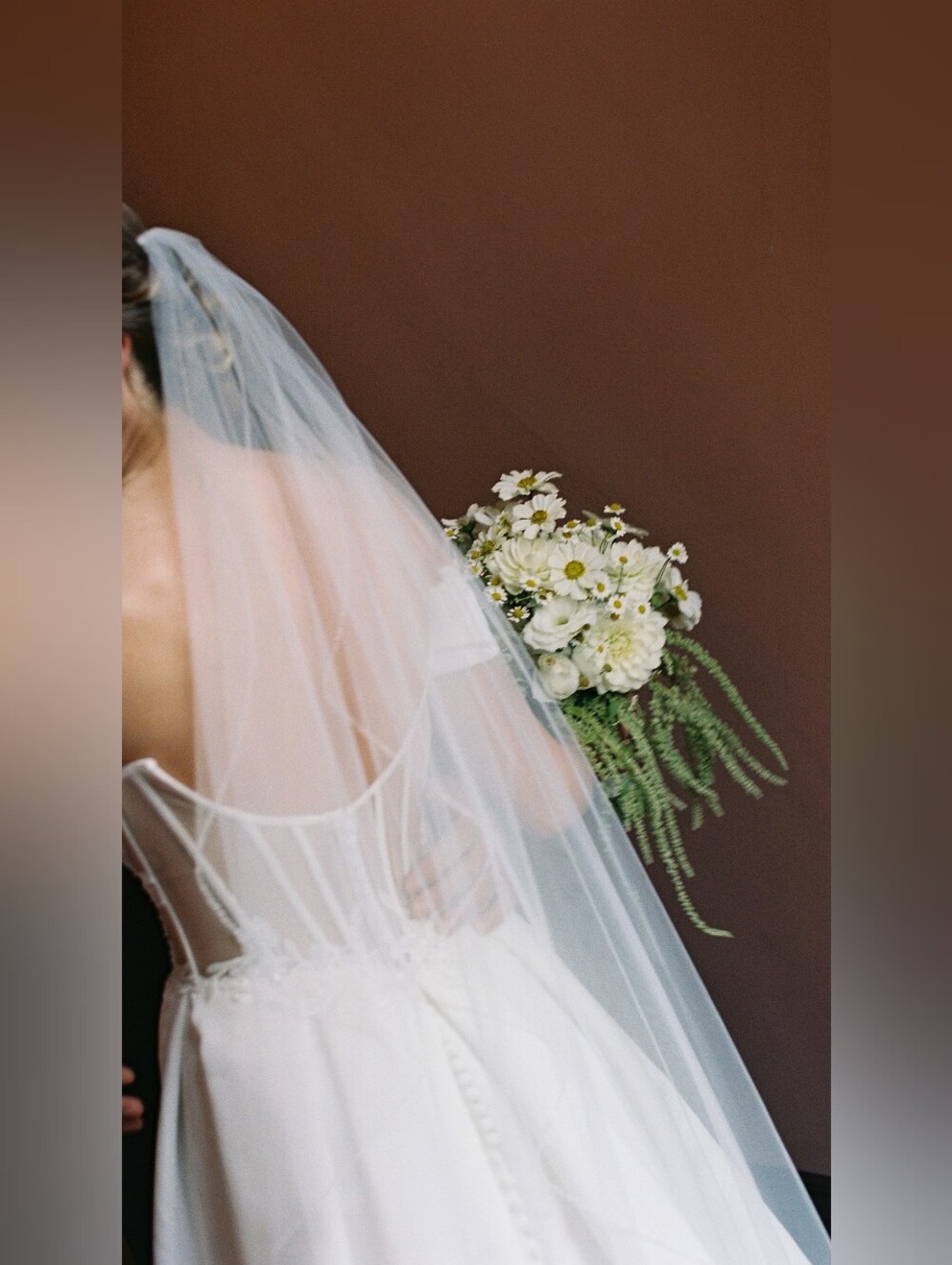 Bel Aire Bridal Waltz Length (59") Veil in Ivory Style V7488